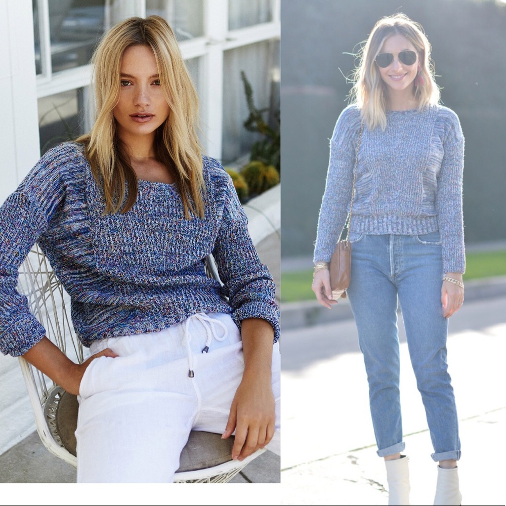 Rails Elsa speckled blue sweater